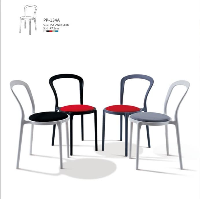 stackable cafe cushion chair_stackable restaurant chair_